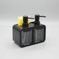 2-in-1 Kitchen Sink Soap Dispenser Organizer Set