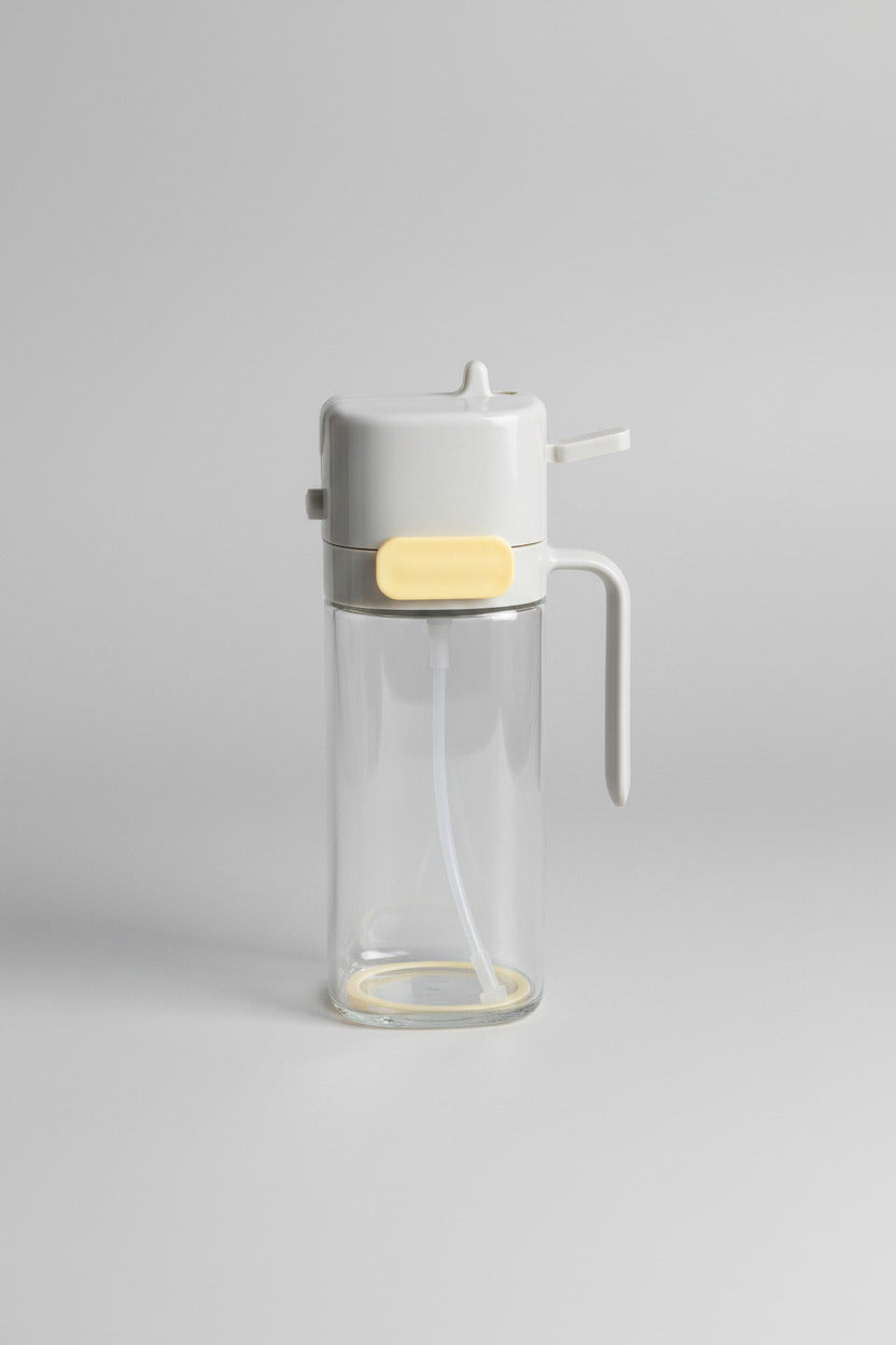 Premium 2-in-1 Glass Oil Sprayer and Pourer Bottle
