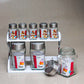 8pcs Ziba Glass Masala Rack With Stand