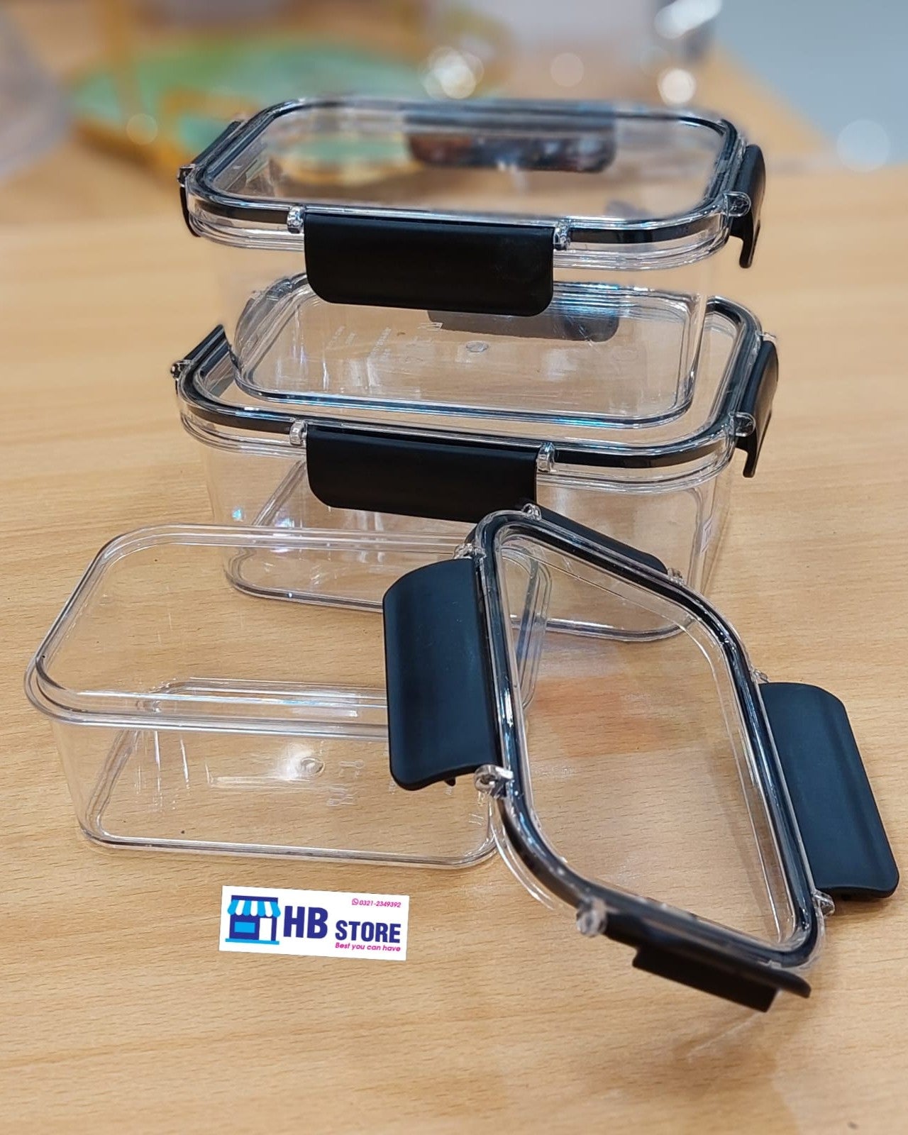 Clear Plastic Food Storage Container