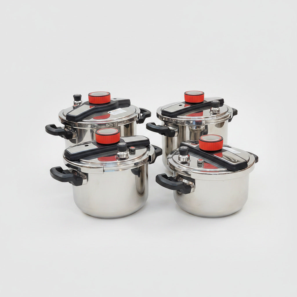 Premium Stainless Steel Clip-On Pressure Cooker