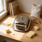 Stainless Steel Rectangular Butter Dishes Butter Tray ,butter Plate with Lid