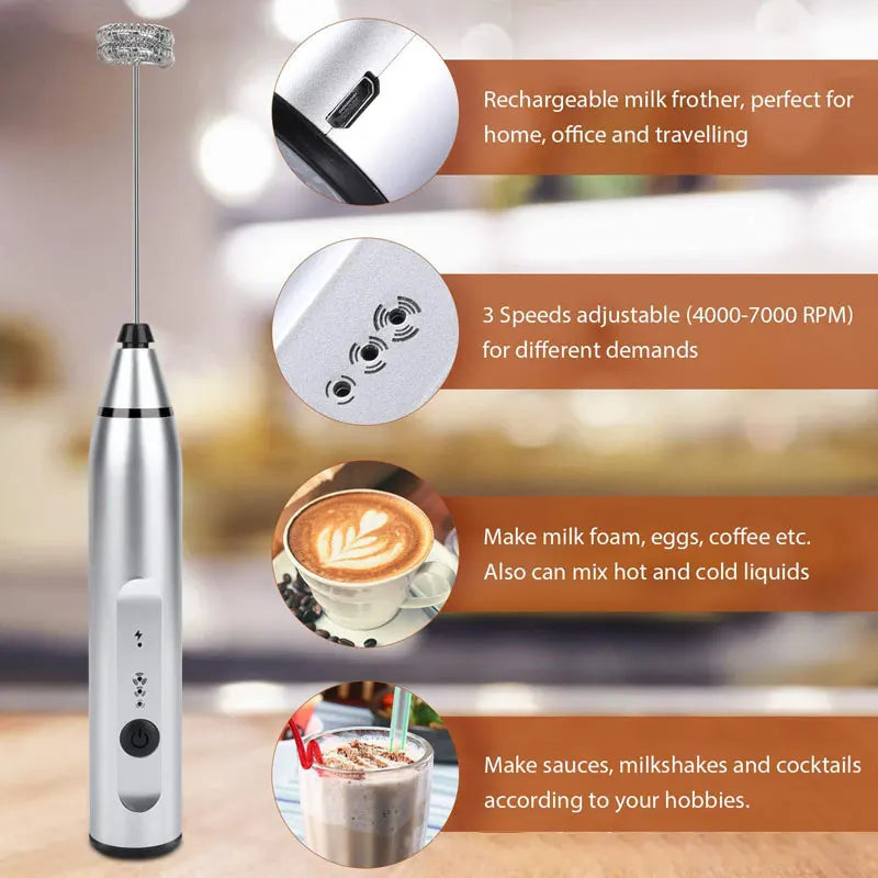 RECHARGEABLE COFFEE BEATER