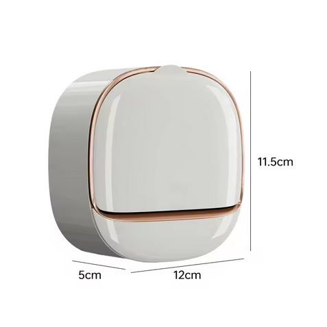 Wall-Mounted Waterproof Soap Dish with Flip Lid