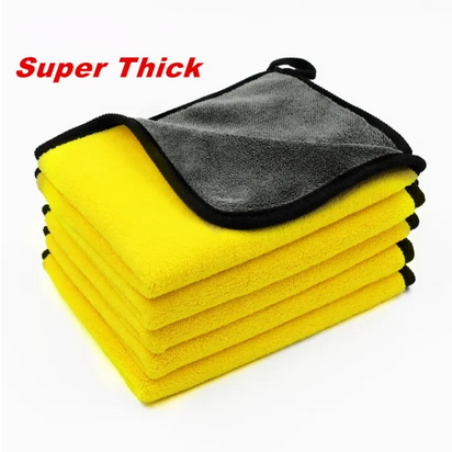 3Pcs Premium Dual-Sided Microfiber Cleaning Cloth