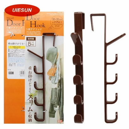 5-Level Vertical Over-The-Door Hook