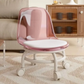 Acrylic Low Stool with Universal Wheels