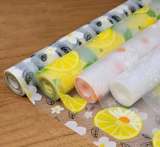 Non-Slip Anti-Dust Drawer & Shelf Liner Roll | Waterproof Floral sheet