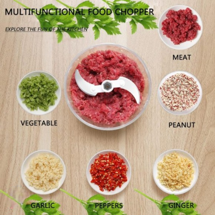 Ecoco Manual Multi-Function Vegetable Chopper & Meat Grinder