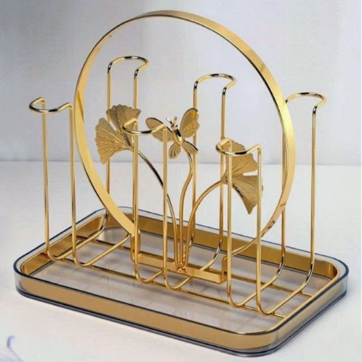 Luxury 6-Grid Glass Stand