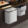 Kitchen Cabinet Door Hanging Trash Can Stainless Steel Storage