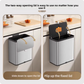 Kitchen Cabinet Door Hanging Trash Can Stainless Steel Storage