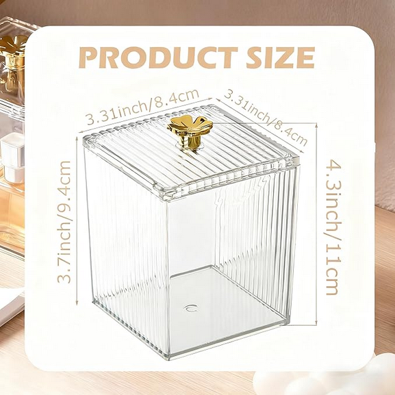 1PC Makeup Storage Organizer Bathroom Jar