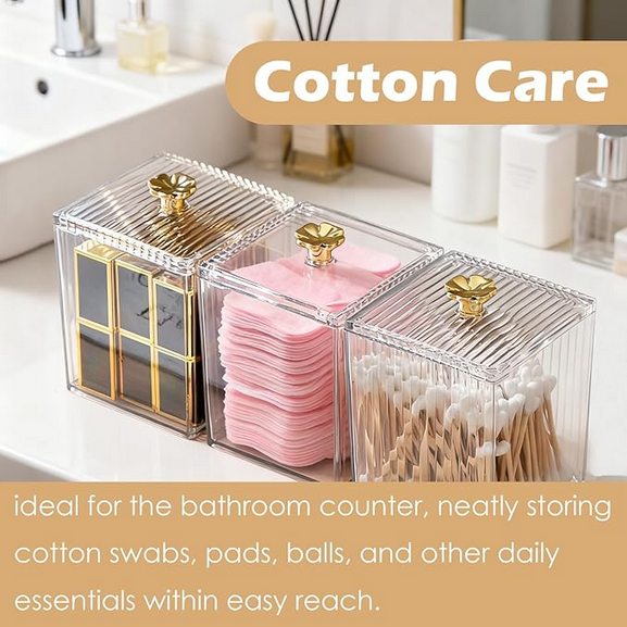 1PC Makeup Storage Organizer Bathroom Jar