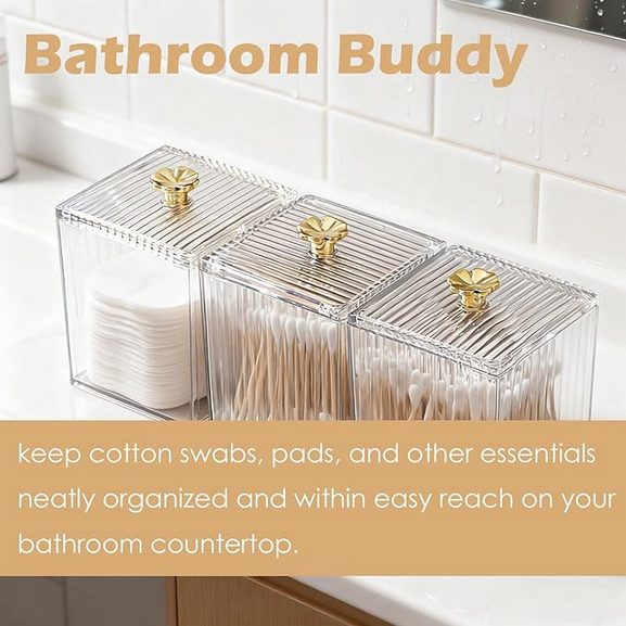 1PC Makeup Storage Organizer Bathroom Jar