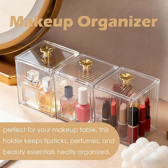 1PC Makeup Storage Organizer Bathroom Jar