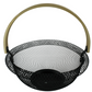 Nordic Mesh Fruit Basket with Natural Wooden Handle