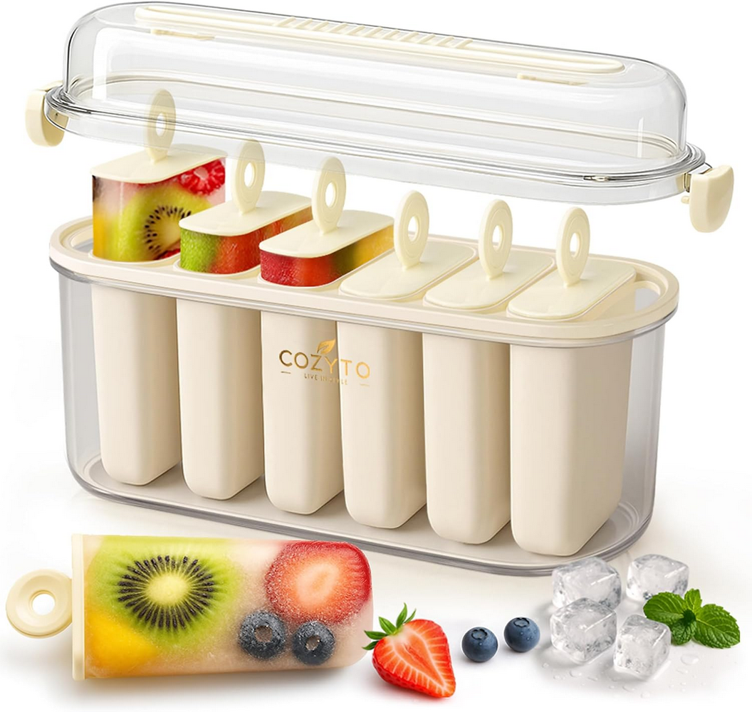 Frozora AquaSix – Premium 6-Mold Popsicle Maker Set