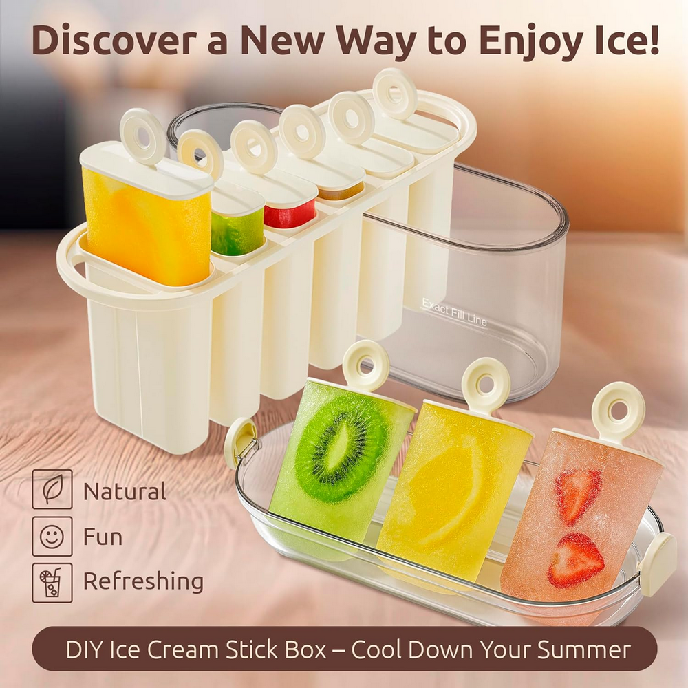 Frozora AquaSix – Premium 6-Mold Popsicle Maker Set