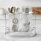 Acrylic & Metal Cutlery Holder Stand