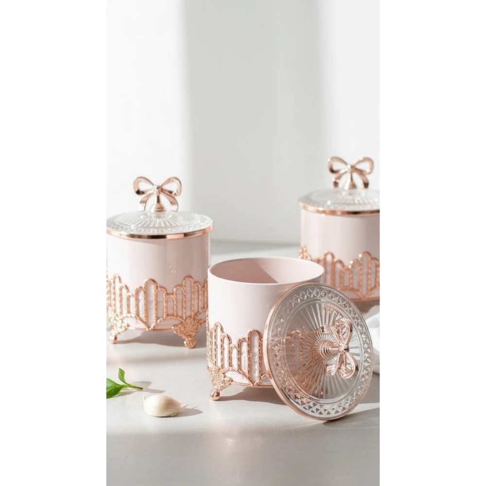 Tovira Luxury 3-Piece Ceramic Canister Set