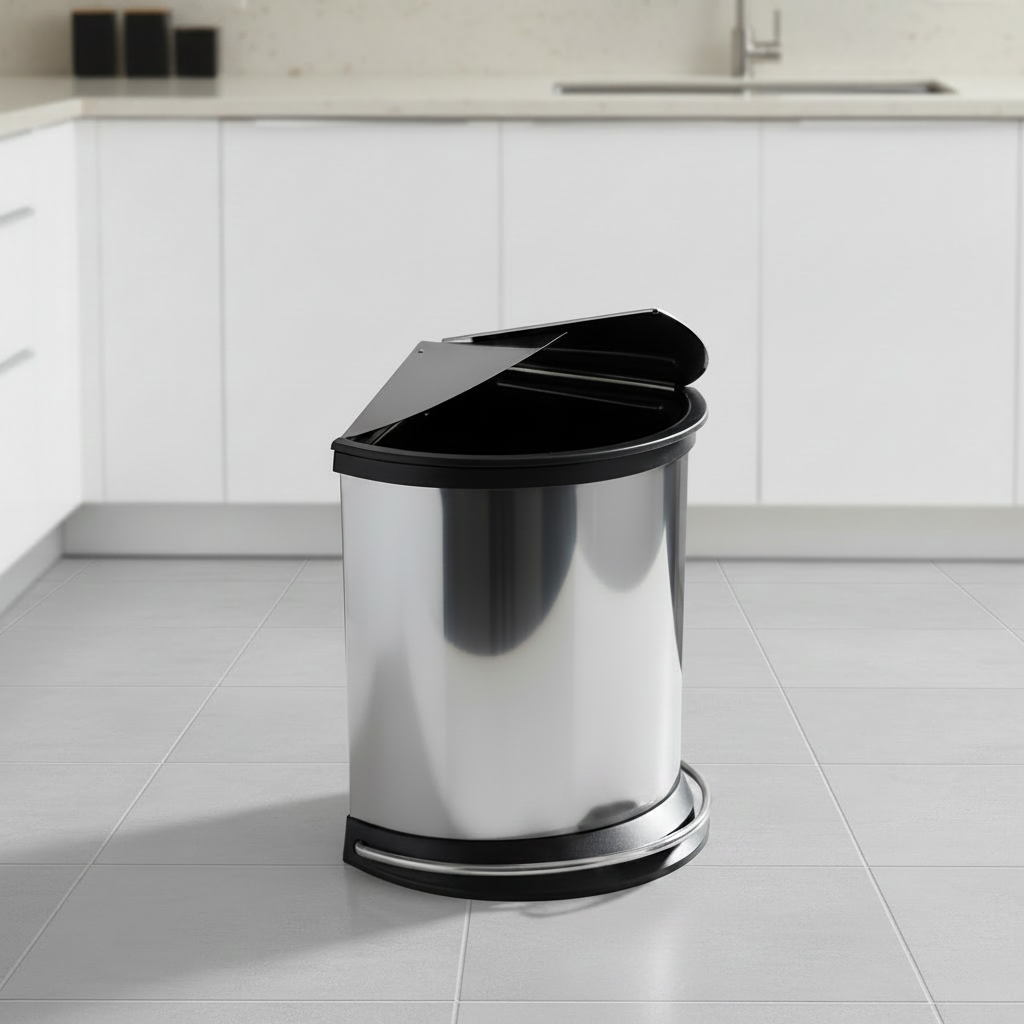 Triangle Soft Closed Pedal Step Dust Bin
