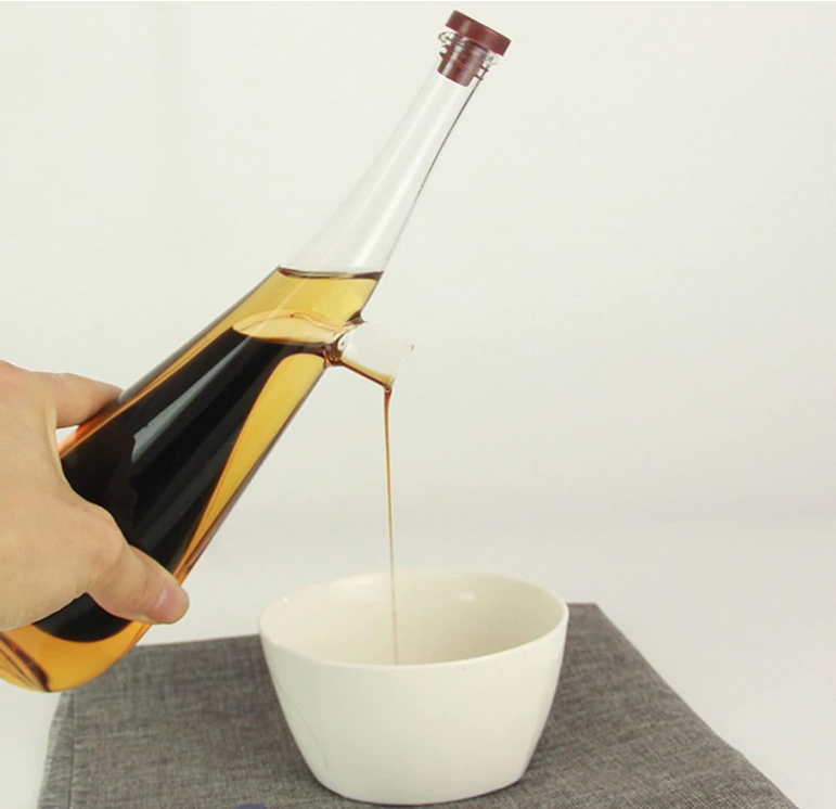 Dual Pourer Cruet Jar with Natural Cork