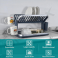 Premium 2-Tier Aluminum Fold-Flat Dish Drying Rack