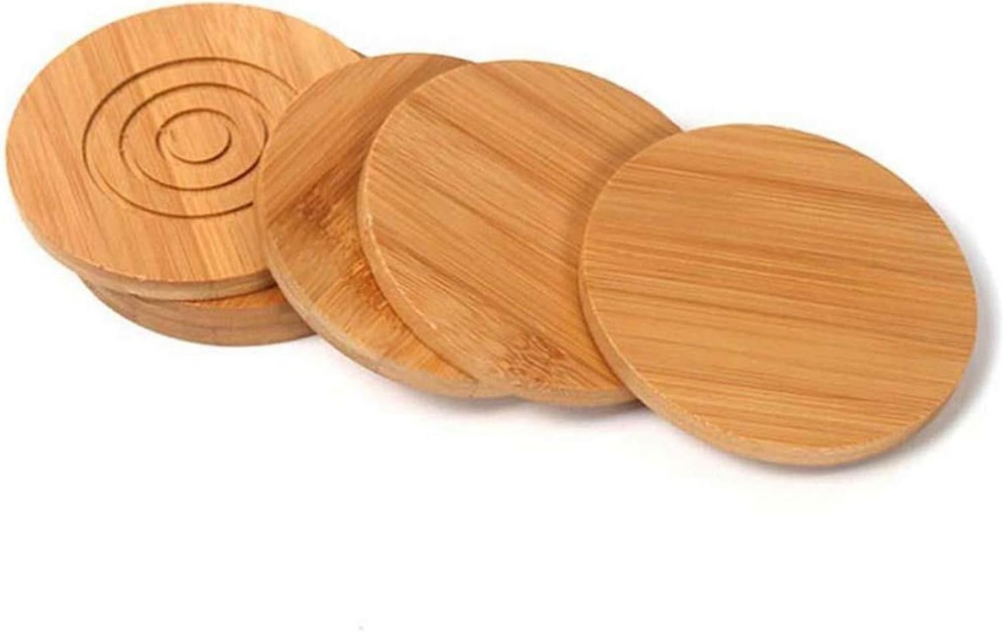 Premium Bamboo Coaster Set with Holders