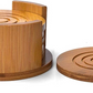 Premium Bamboo Coaster Set with Holders