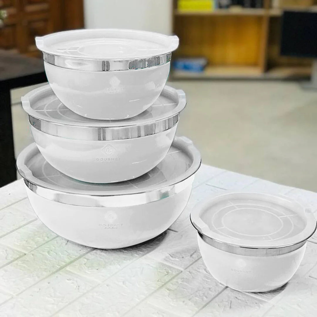 4pcs Premium Steel Bowl Set