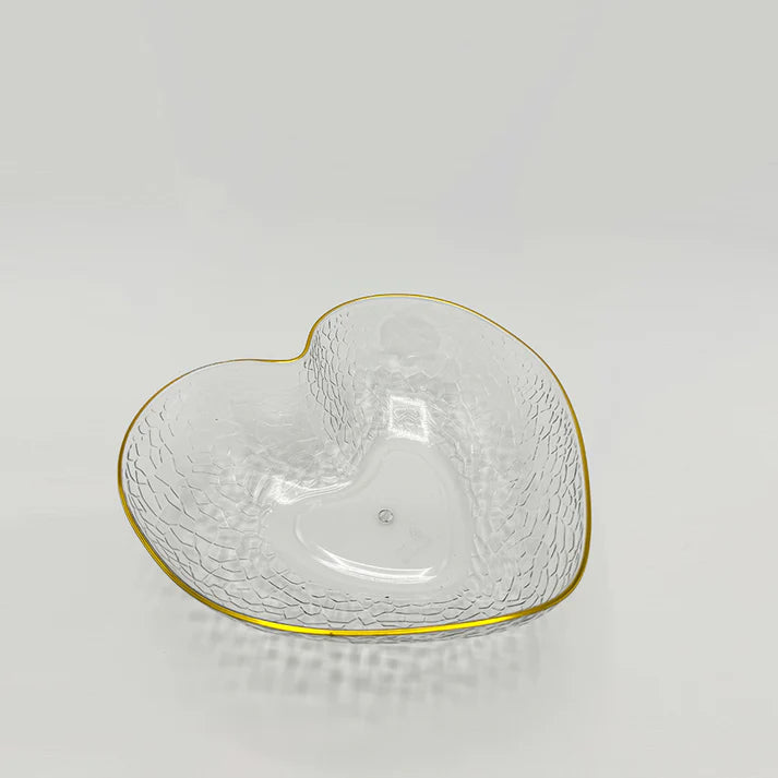 3Pcs Acrylic Heart Shape Tray