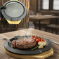 Cast Iron Sizzler Plates & Skillets with Wooden Base