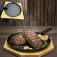 Cast Iron Sizzler Plates & Skillets with Wooden Base