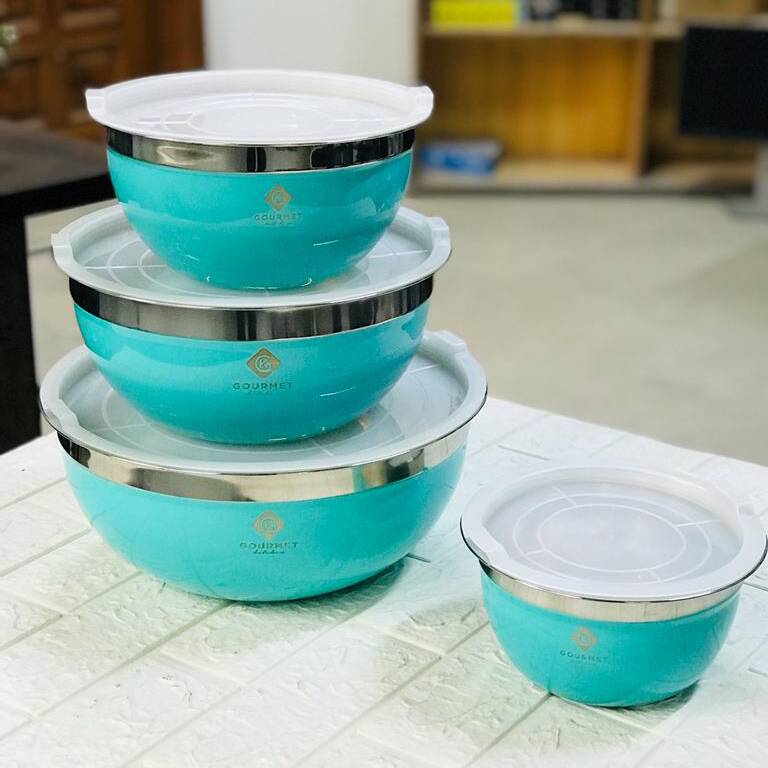 4pcs Premium Steel Bowl Set