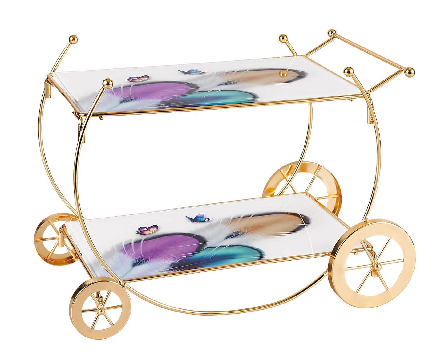 Gold Frame Serving Trolley