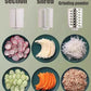 3 IN 1 Round Vegetable Chopper