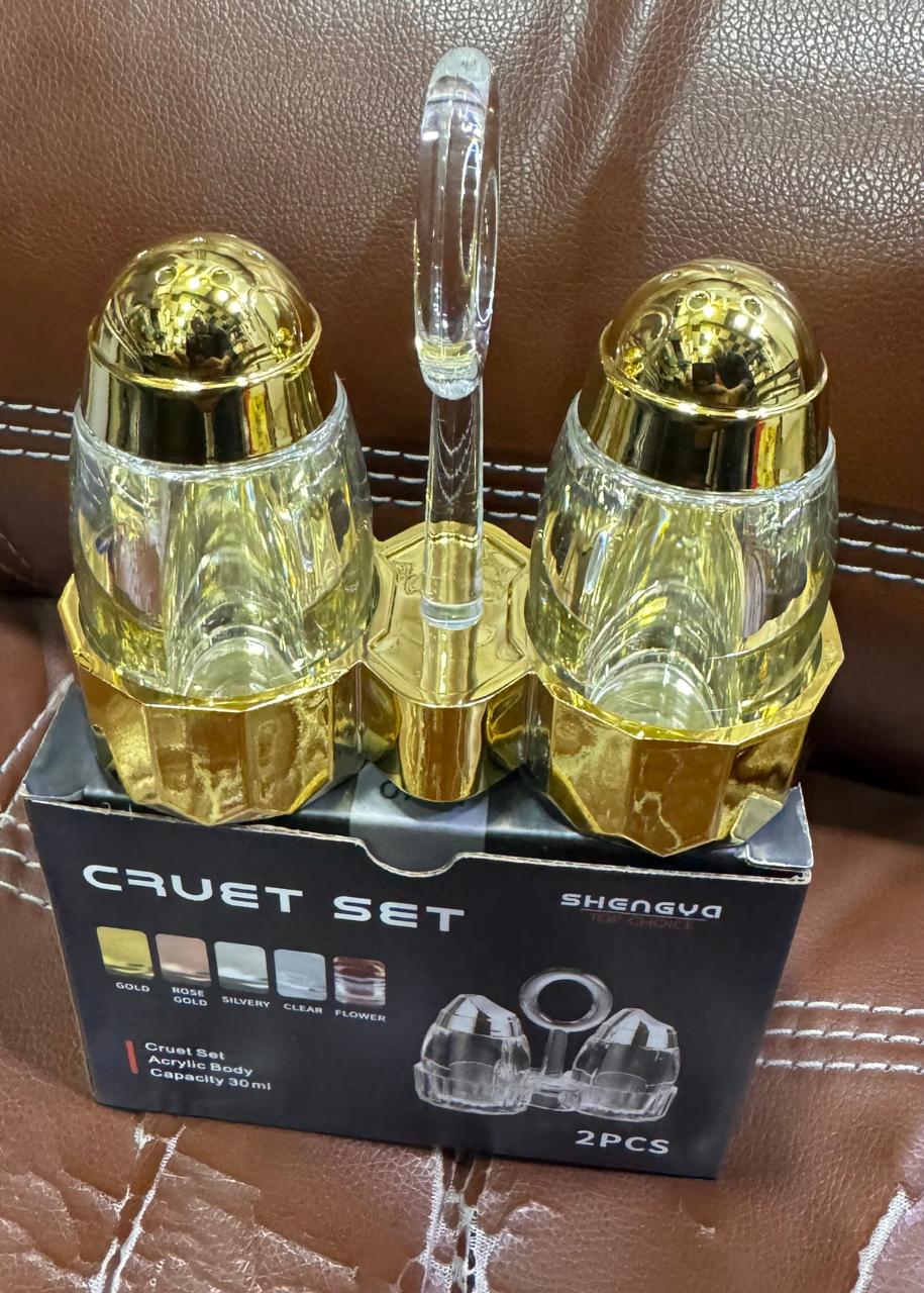 Fancy Acrylic Salt & Pepper Set