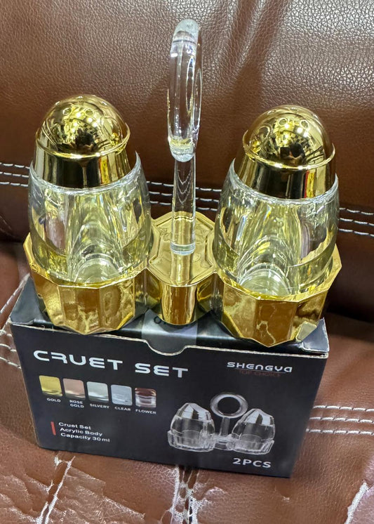 Fancy Acrylic Salt & Pepper Set