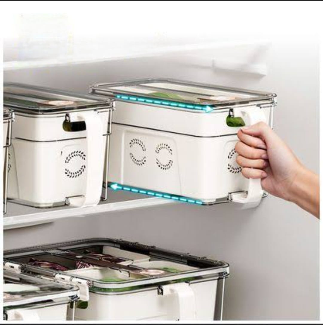 Refrigerator Hanging Storage Bins with Lids