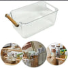 Modern Clear Organizer with Wood Handle