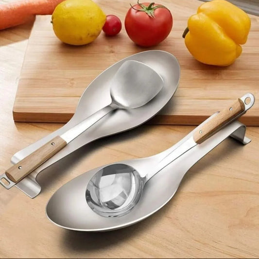 Premium Stainless Steel Spoon Rest Set