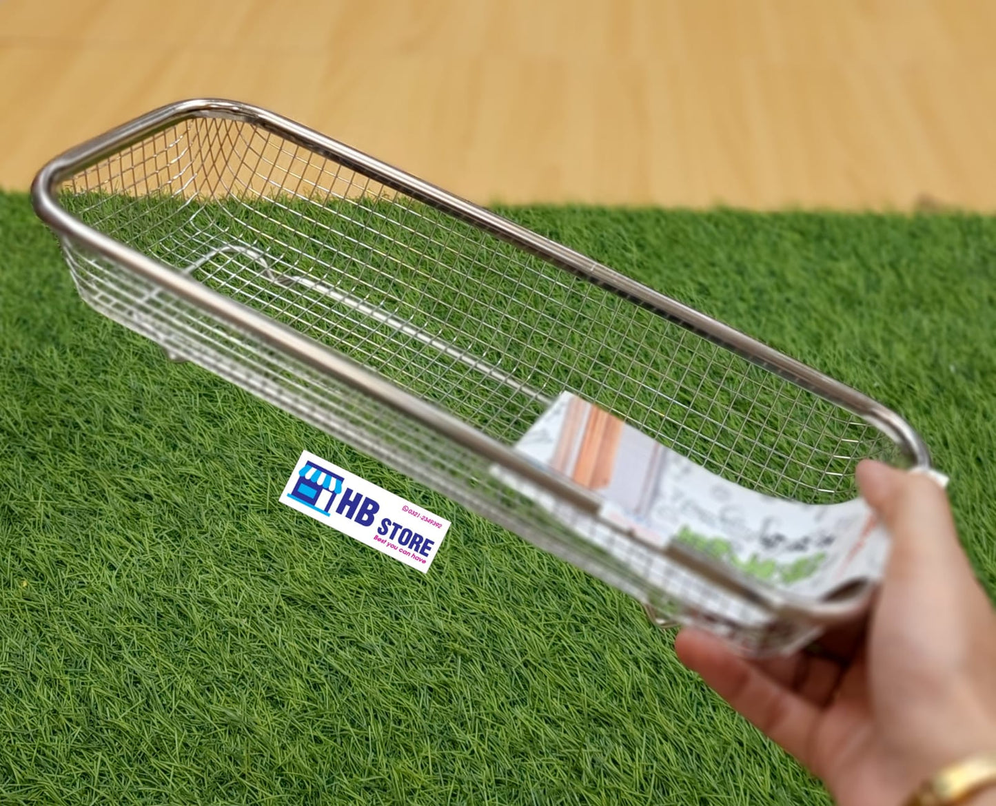 Premium Stainless Steel Wire Mesh Cutlery Tray