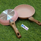 Premium Pink Granite Non-Stick Frying Pan