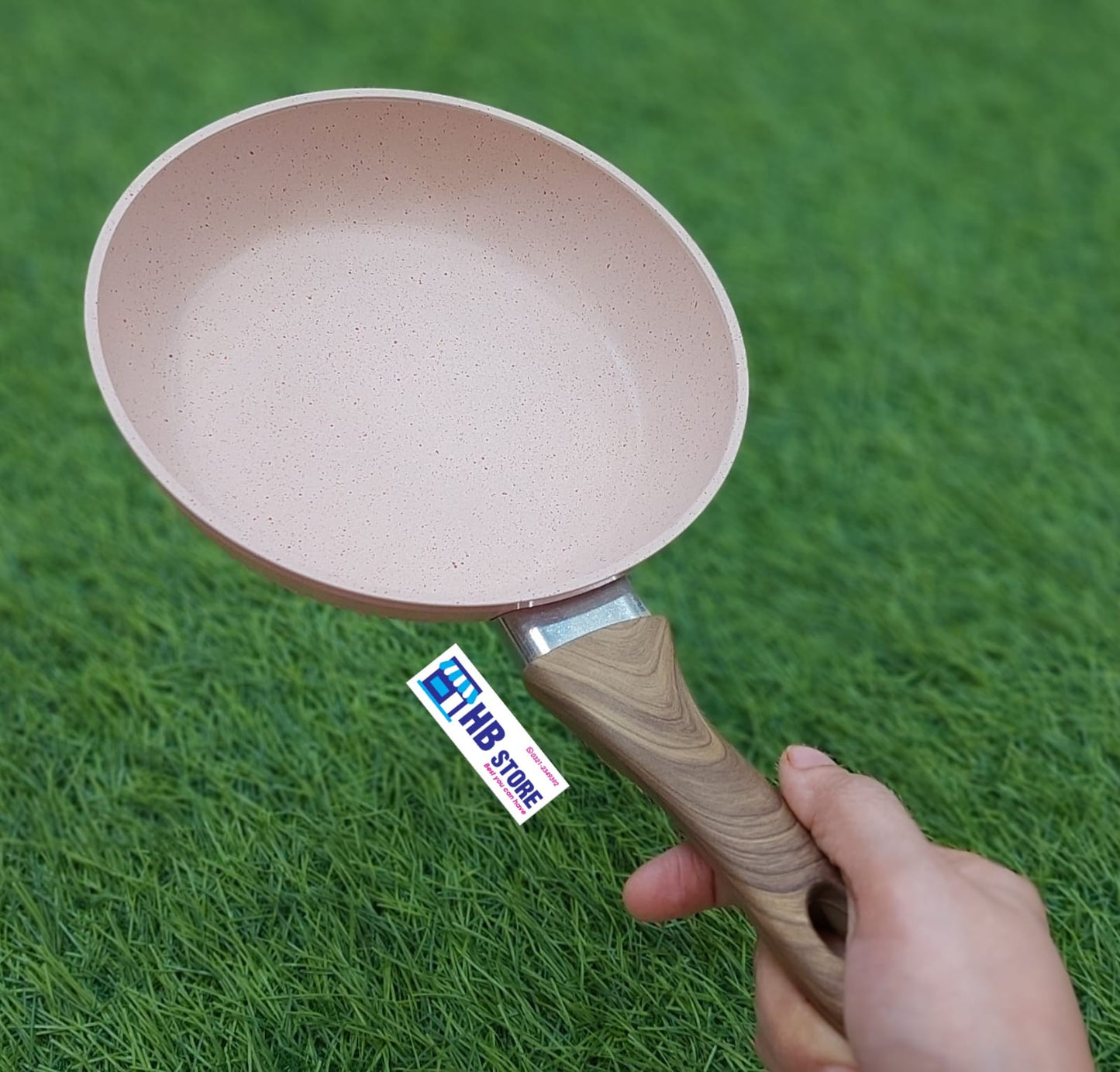 Premium Pink Granite Non-Stick Frying Pan