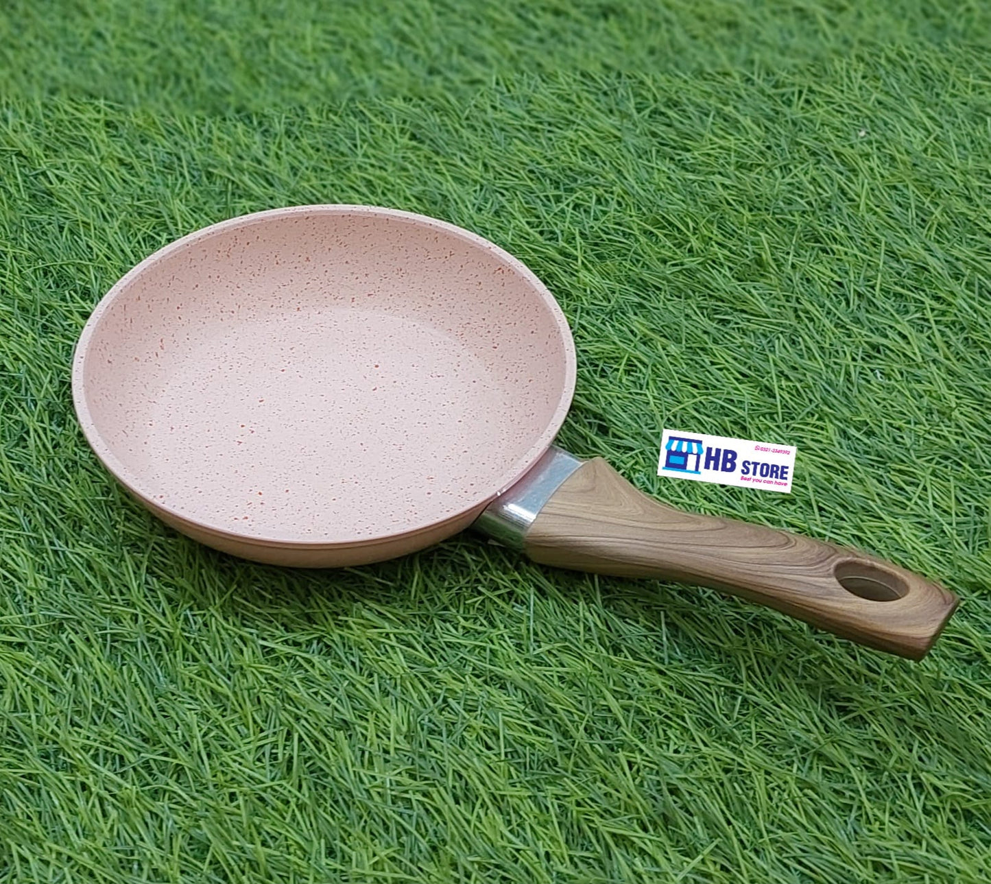Premium Pink Granite Non-Stick Frying Pan