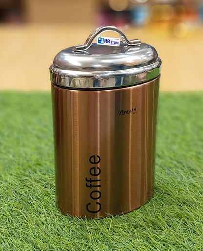 Premium Copper-Tone Stainless Steel Kitchen Canister Set