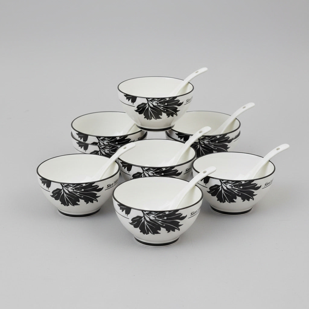 Premium 6-Piece Ceramic Soup Bowl set