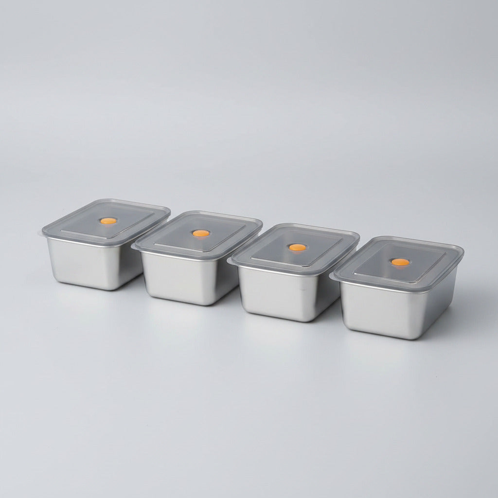 Premium Stainless Steel Food Storage Containers
