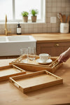3pcs Bamboo Serving Tray set